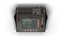 COMPACT DIGITAL MIXER WITH 10 MIC/LINE INPUTS, 6 MONITOR OUTPUTS, 7” TOUCHSCREEN WITH APP CONTROL